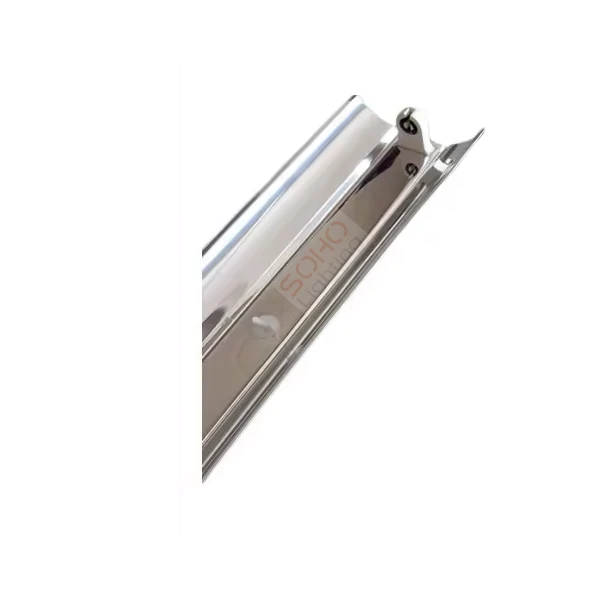 Máng đèn đơn 1.2m có chóa inox