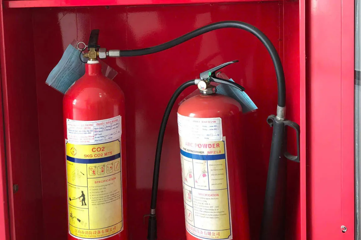 Trang bị phương tiện chữa cháy tại chỗ trong kho gas