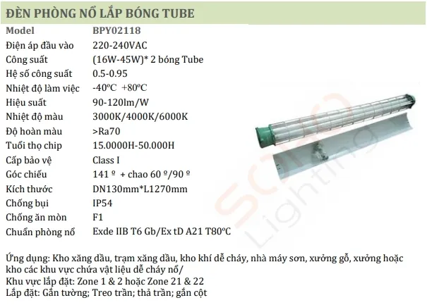 Thông số kỹ thuật và hướng dẫn lắp đặt