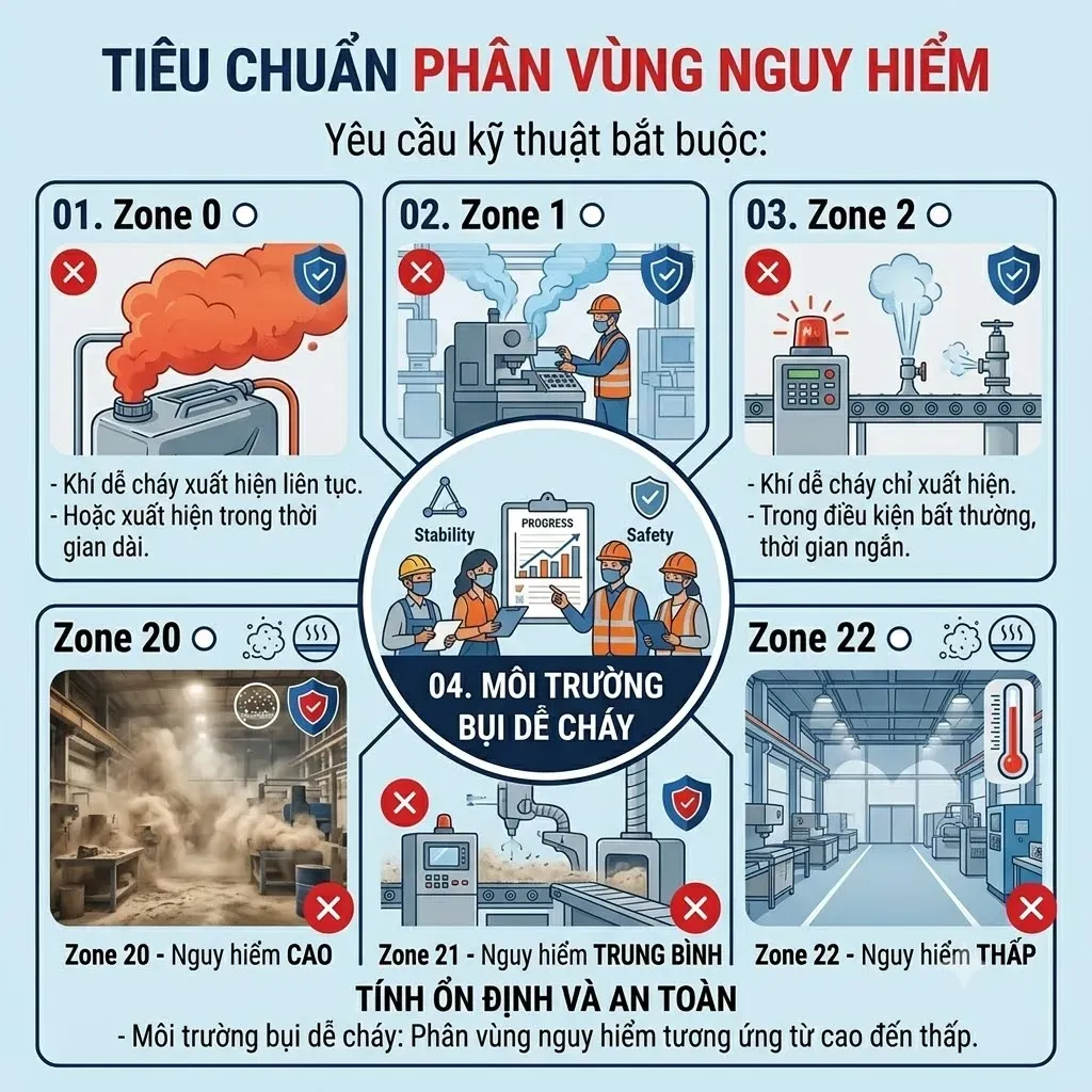 Tiêu chuẩn phân vùng nguy hiểm Tiêu chuẩn phân vùng nguy hiểm